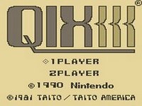 une photo d'Ã©cran de Qix sur Nintendo Game Boy